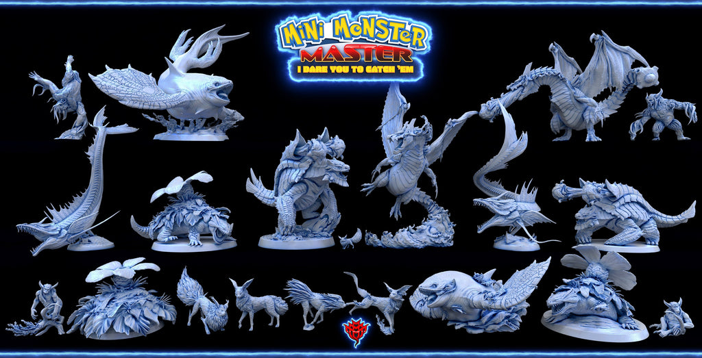 Primordial Orca  | Mini Monster Mayhem | Mini Monster Master | Fantasy | DnD | RPG | Tabletop Gaming Mini NPC | Monster | Gamer Gift