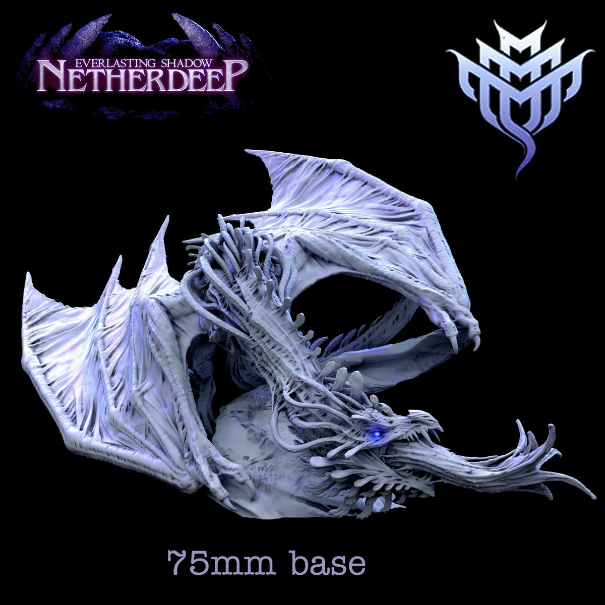 Mind Thief Dragon | Mini Monster Mayhem | Everlasting Shadow Netherdeep | 3D Resin Print | Great for DnD or Pathfinder | Tabletop RPG