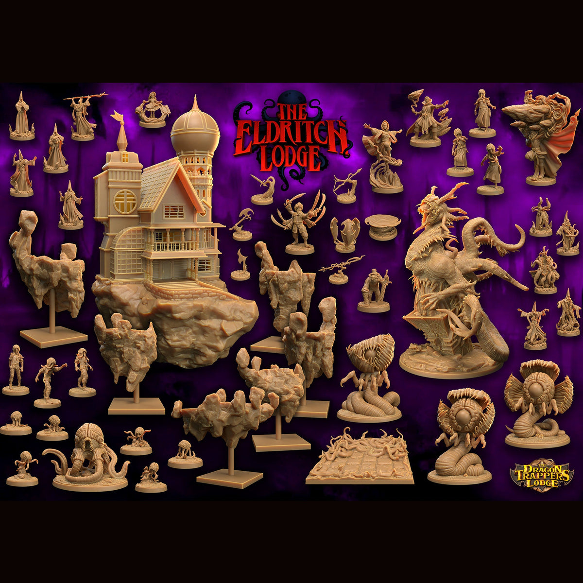 Comet Sorcerers | Dragon Trappers Lodge | The Eldritch Lodge | RESIN | Fantasy | DnD | RPG | Tabletop | Gaming Miniatures