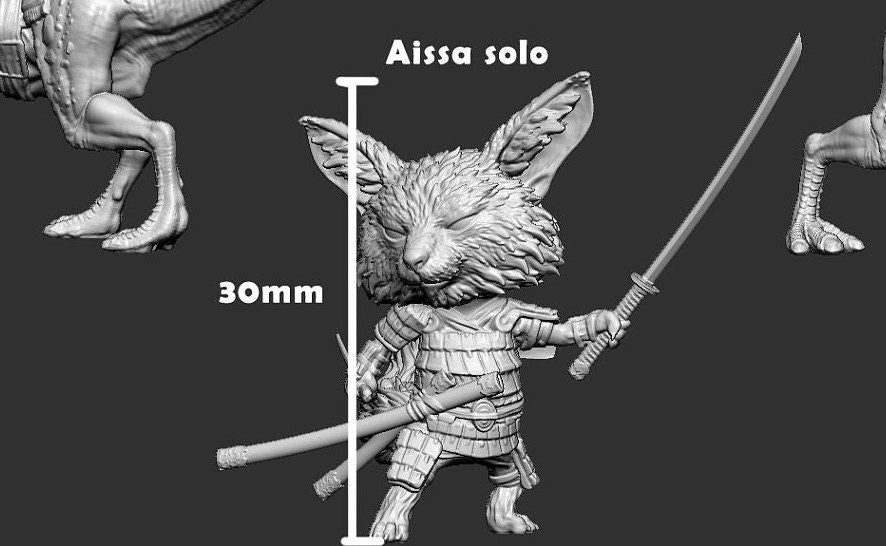 Aissa and Mandi | Mini Monster Mayhem | Legends of the Dino Tamer | RESIN | Fantasy | DnD | RPG | Tabletop Gaming Mini NPC | Monster