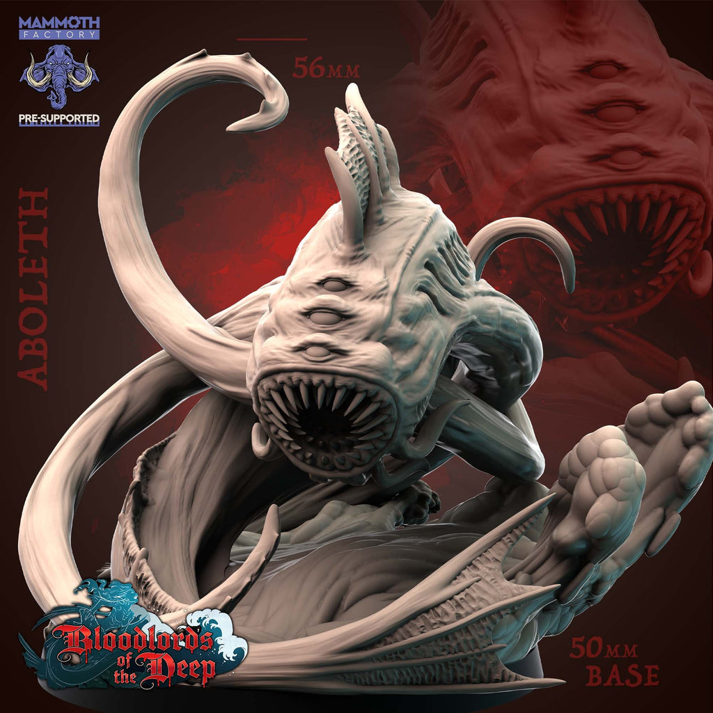 Aboleth | Mammoth Factory | Bloodlords of the Deep | RESIN | Fantasy | DnD | RPG | Tabletop | Gaming Miniatures
