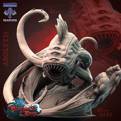 Aboleth | Mammoth Factory | Bloodlords of the Deep | RESIN | Fantasy | DnD | RPG | Tabletop | Gaming Miniatures