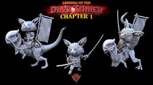 Aissa and Mandi | Mini Monster Mayhem | Legends of the Dino Tamer | RESIN | Fantasy | DnD | RPG | Tabletop Gaming Mini NPC | Monster