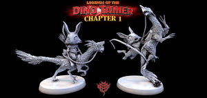 Dani and Hoppy | Mini Monster Mayhem | Legends of the Dino Tamer | RESIN | Fantasy | DnD | RPG | Tabletop Gaming Mini NPC | Monster