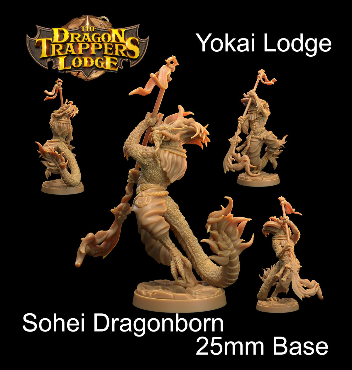 Dragonborns | Dragon Trappers Lodge | Yokai Lodge | RESIN | Fantasy | DnD | RPG | Tabletop | Gaming | Miniatures