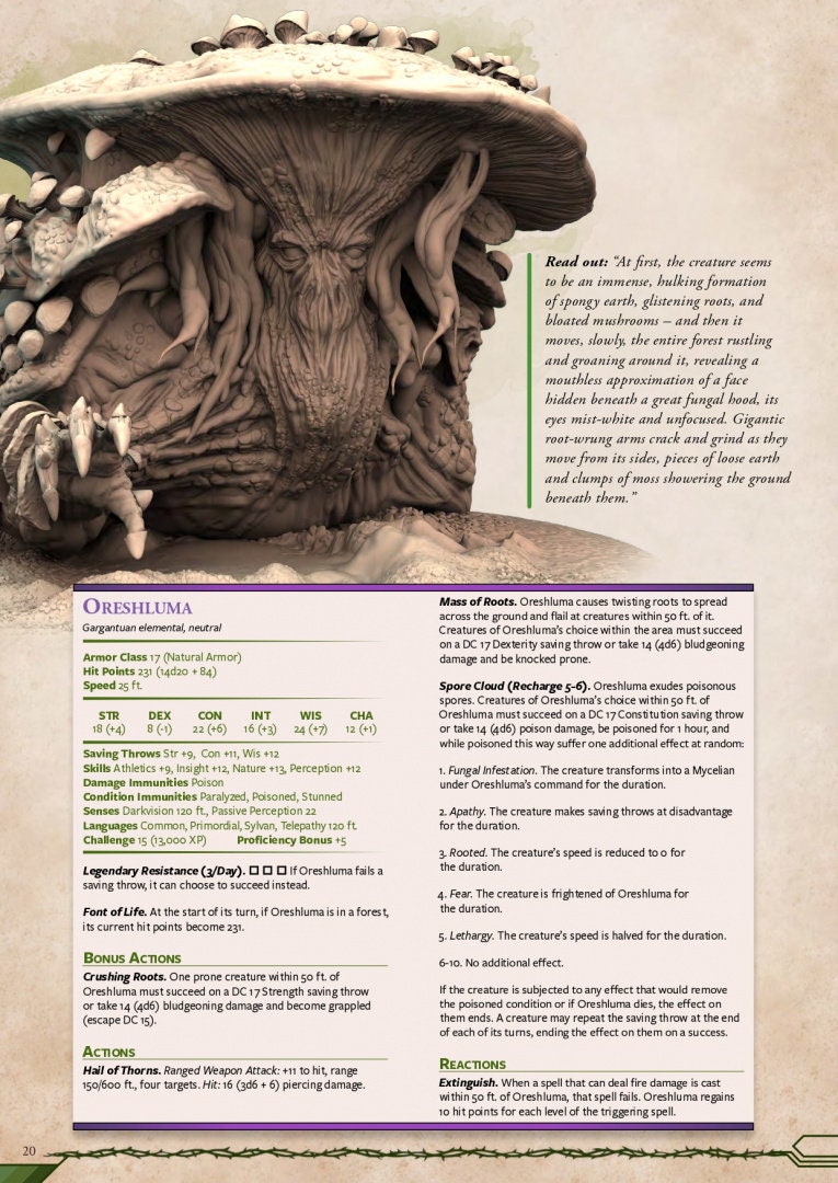 Oreshluma | Mammoth Factory | The Sprawl | RESIN | Fantasy | DnD | RPG | Tabletop | Gaming Miniatures | Boss