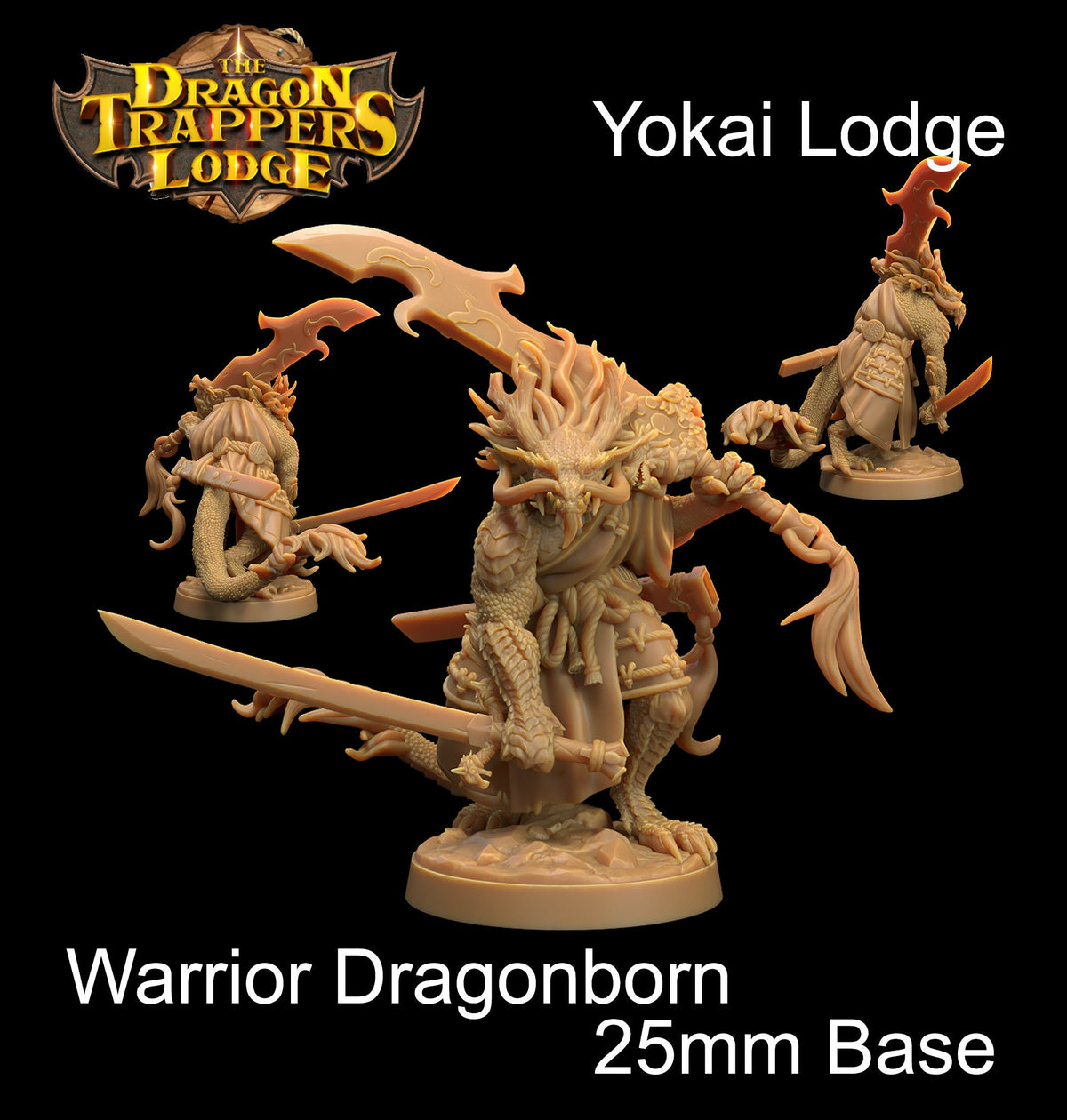 Dragonborns | Dragon Trappers Lodge | Yokai Lodge | RESIN | Fantasy | DnD | RPG | Tabletop | Gaming | Miniatures