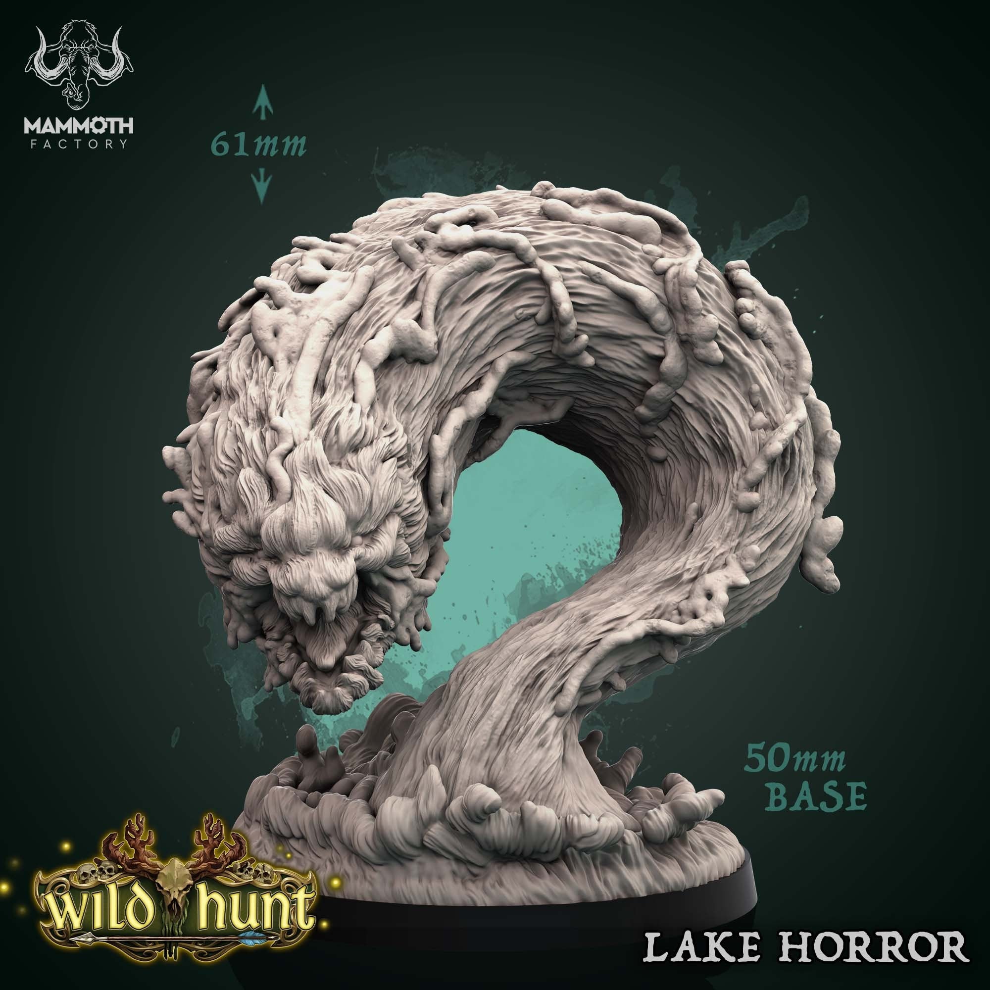 Lake Horror | Mammoth Factory | The Wild Hunt | RESIN | Fantasy | DnD | RPG | Tabletop | Gaming Miniatures | Boss