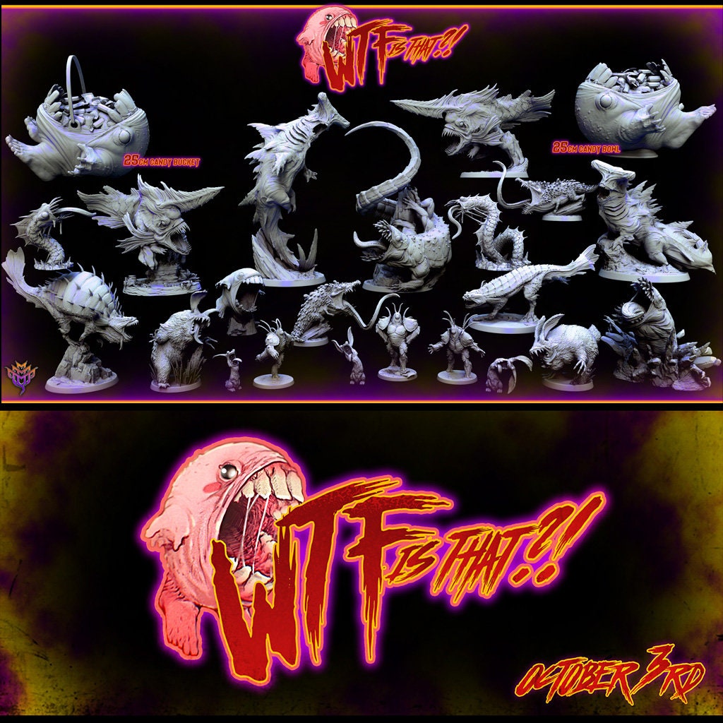 Chompilisk | Mini Monster Mayhem | WTF is That? | Fantasy | DnD | RPG | Tabletop | Gaming | Miniatures