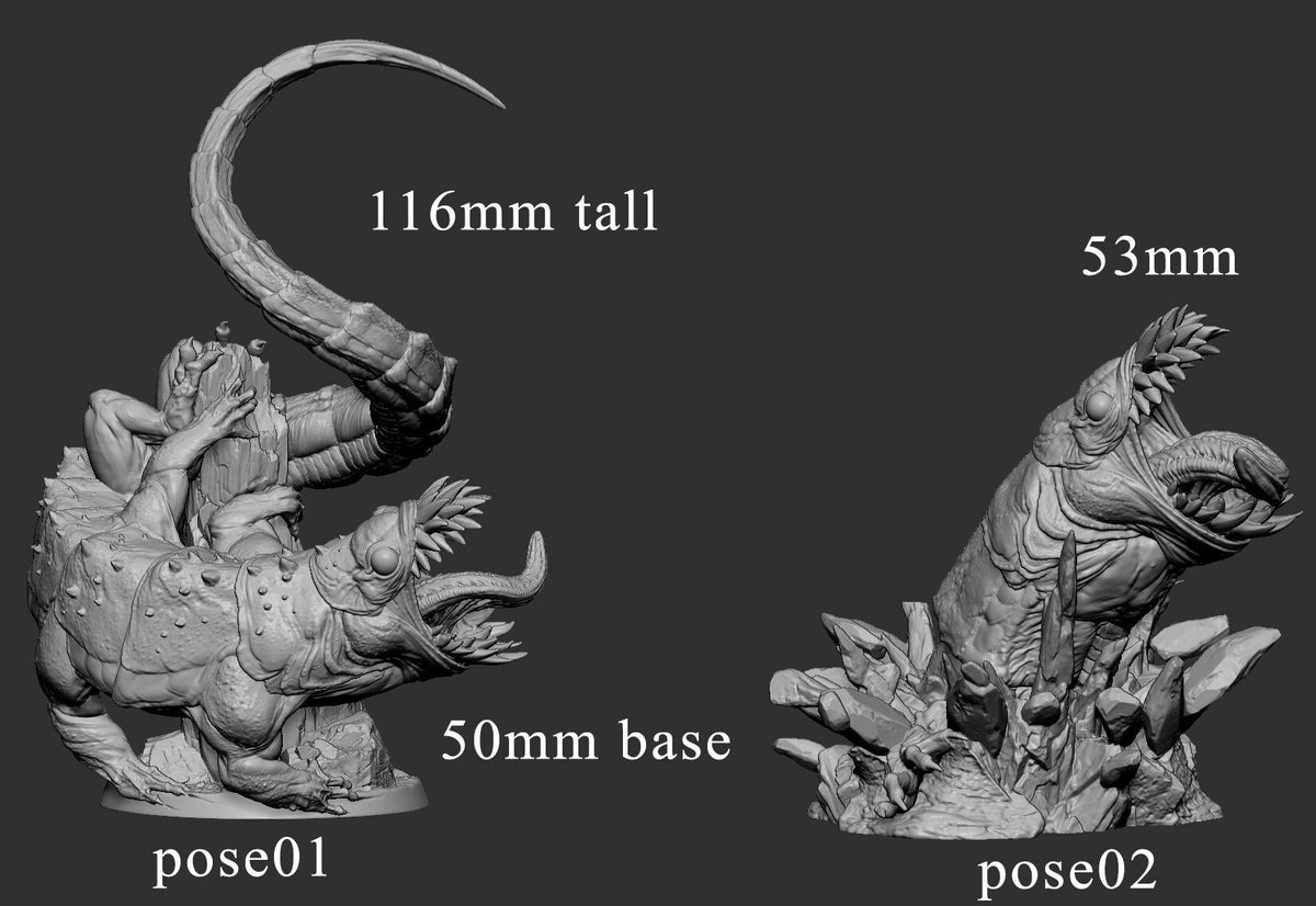 Chompilisk | Mini Monster Mayhem | WTF is That? | Fantasy | DnD | RPG | Tabletop | Gaming | Miniatures