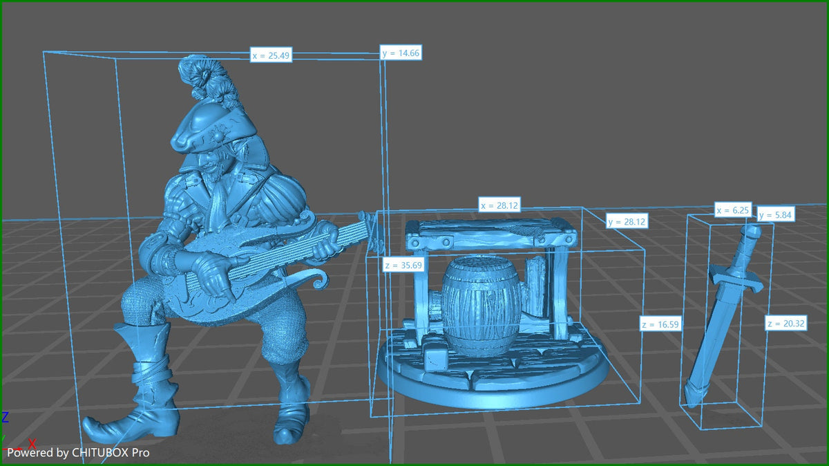 Brekken - The Brazen Bard | DM Stash | Hexhunters of Brightstone | Fantasy | DnD | RPG | Tabletop | Gaming | Miniatures | Boss Fight