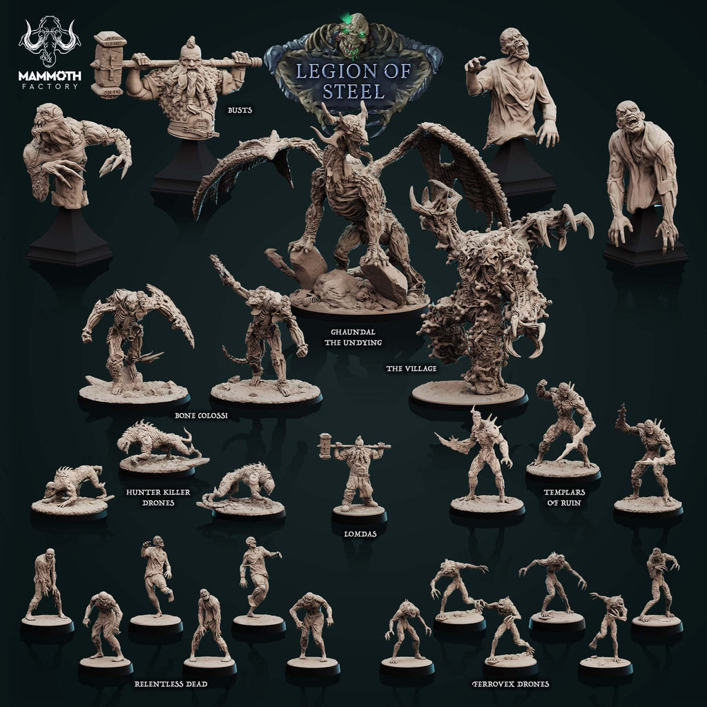 Lomdas | Mammoth Factory | Legion of Steel | RESIN | Fantasy | DnD | RPG | Tabletop | Gaming Miniatures | Boss