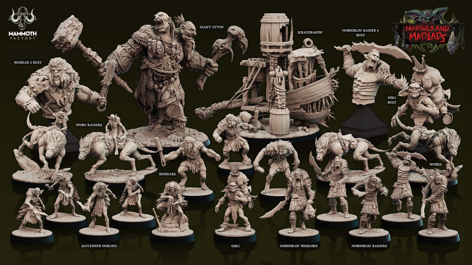 Scrap Dragon | Mammoth Factory | Marshes and Madlads | RESIN | Fantasy | DnD | RPG | Tabletop | Gaming Miniatures