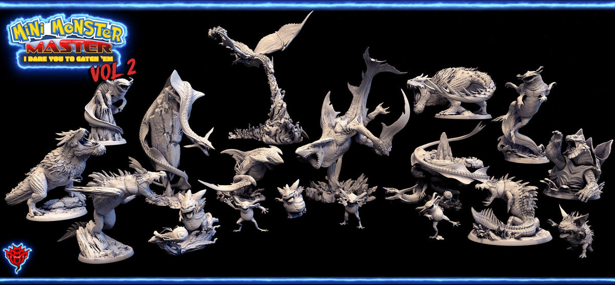 King Rex | Mini Monster Mayhem | Mini Monster Master Vol 2 | Fantasy | DnD | RPG | Tabletop | Miniatures | Huge Creature | Pokémon