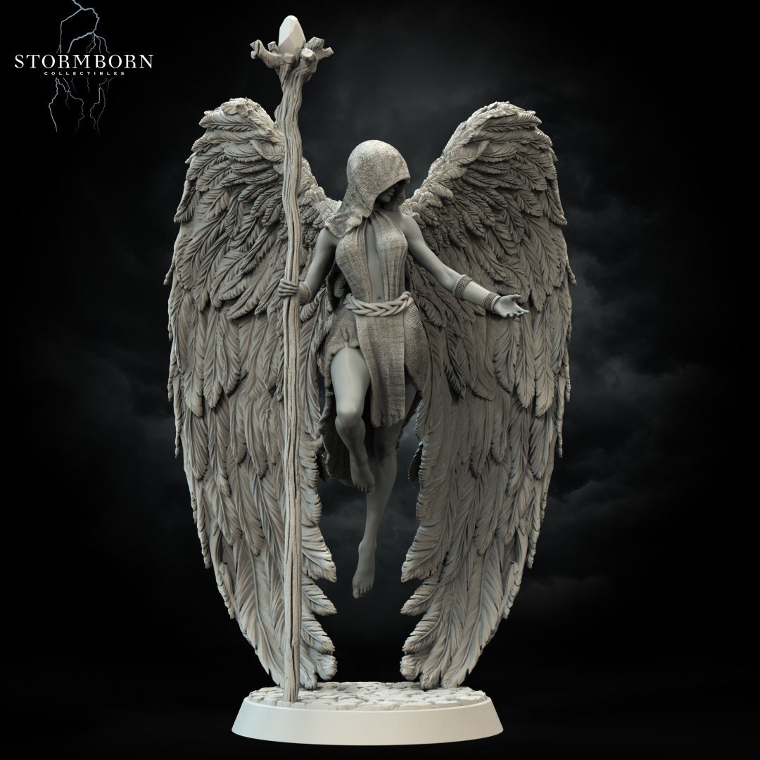 Althea, Angel of Mending | Stormborn Collectibles | Dryad | RESIN | Fantasy | RPG | Gaming Miniatures | Female Angel | Angel