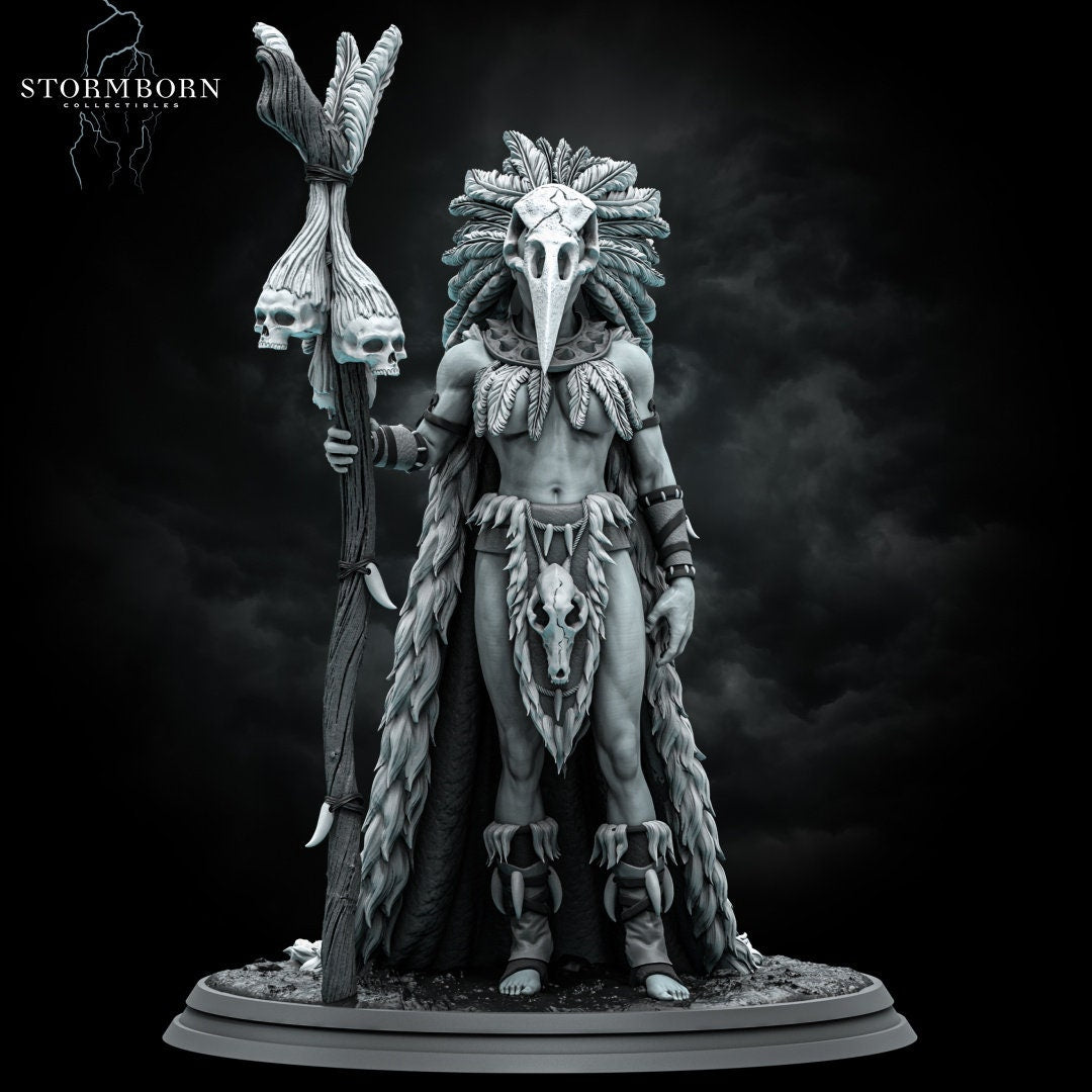 Lagath, The Seer | Stormborn Collectibles | RESIN | Fantasy | Witch | RPG | Gaming Miniatures | Shaman |