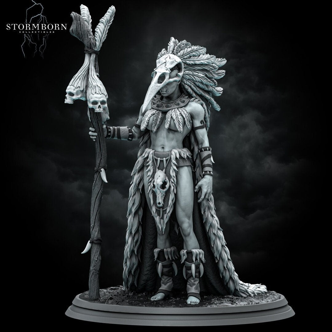 Lagath, The Seer | Stormborn Collectibles | RESIN | Fantasy | Witch | RPG | Gaming Miniatures | Shaman |
