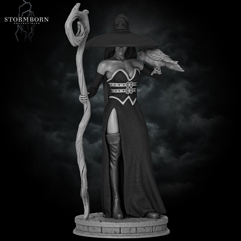 Azora the Witch | Stormborn Collectibles | RESIN | Fantasy | Witch | RPG | Gaming Miniatures | Shaman | Witch | Character Model