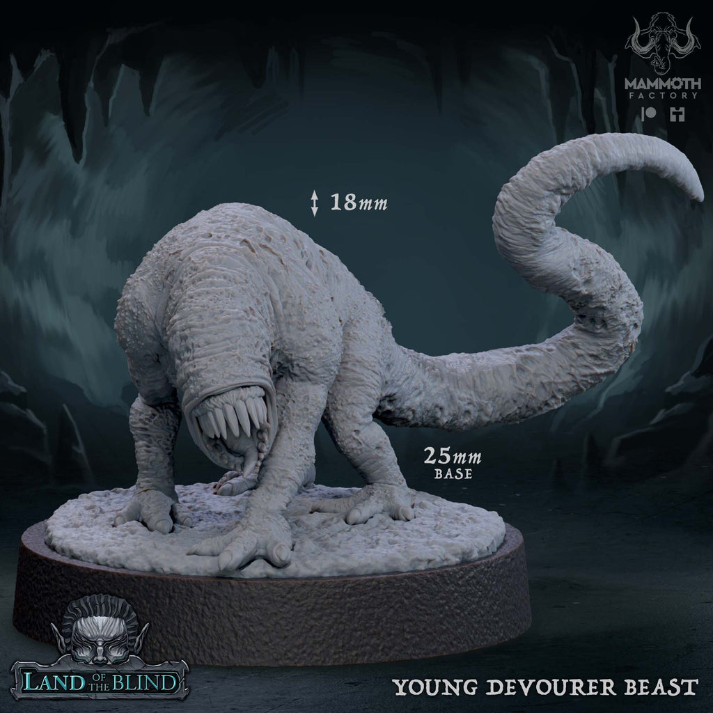 Young Devourer Beast | Mammoth Factory | Land of the Blind | RESIN | Fantasy | DnD | RPG | Tabletop | Gaming Miniatures | Character Model