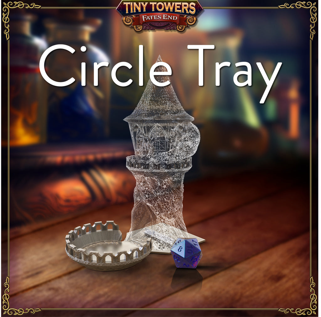 Sand Castle Mini Dice Tower | Fates End | 3D Printed PLA | Fantasy | DnD | RPG | Tabletop | Roleplay Gaming Miniatures | Terrain