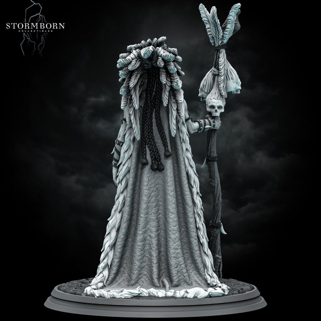 Lagath, The Seer | Stormborn Collectibles | RESIN | Fantasy | Witch | RPG | Gaming Miniatures | Shaman |
