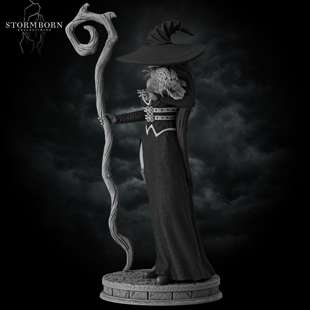 Azora the Witch | Stormborn Collectibles | RESIN | Fantasy | Witch | RPG | Gaming Miniatures | Shaman | Witch | Character Model