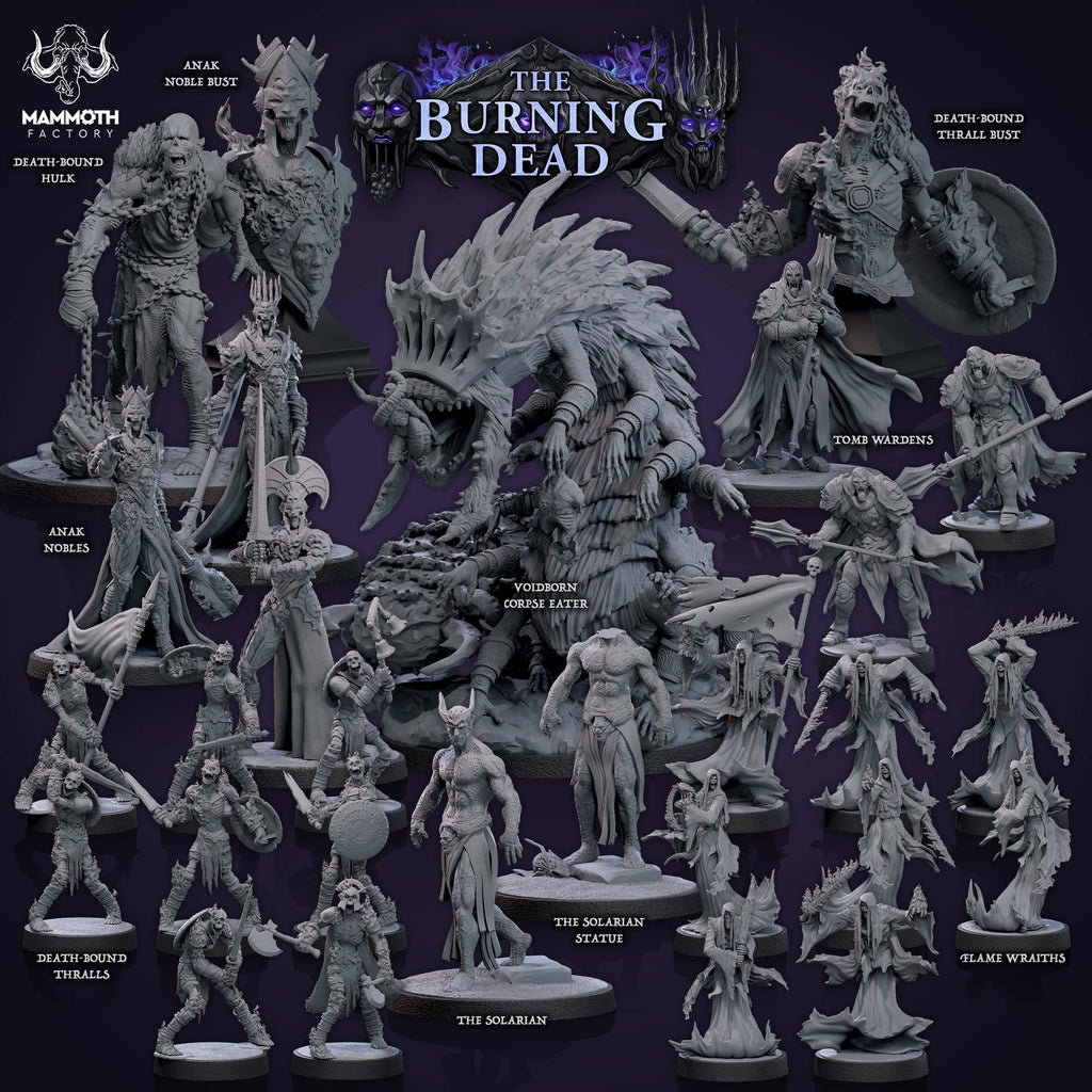 Voidborn Corpse Eater | Mammoth Factory | The Burning Dead | RESIN | Fantasy | DnD | RPG | Tabletop | Miniature | BBEG Monster | Undead