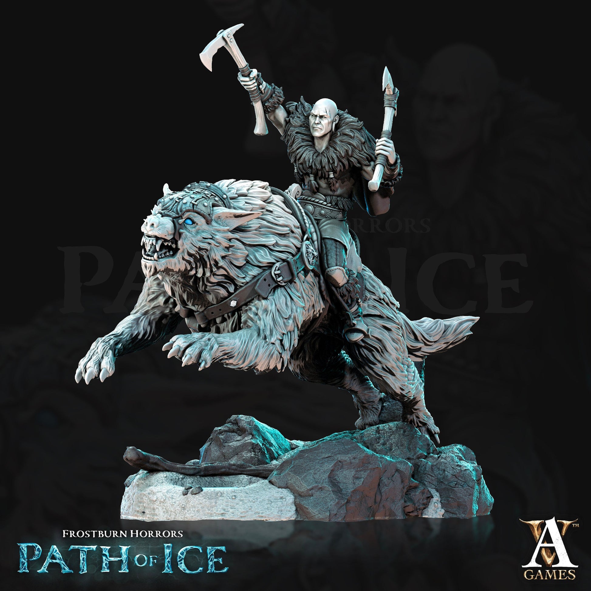 Susimia Icewarg Raiders | Archvillain Games | Frostburn Horrors | Resin | Fantasy | DnD | RPG | Tabletop | Miniature |  | Path of Ice