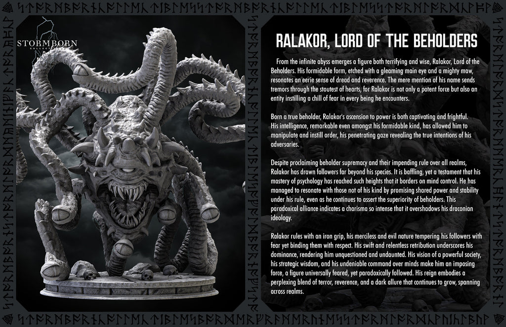 Ralakor | Stormborn Collectibles | Lord of the Beholders | RESIN | Fantasy | Horror | RPG | Gaming Miniatures | Gaze Attack | BBEG