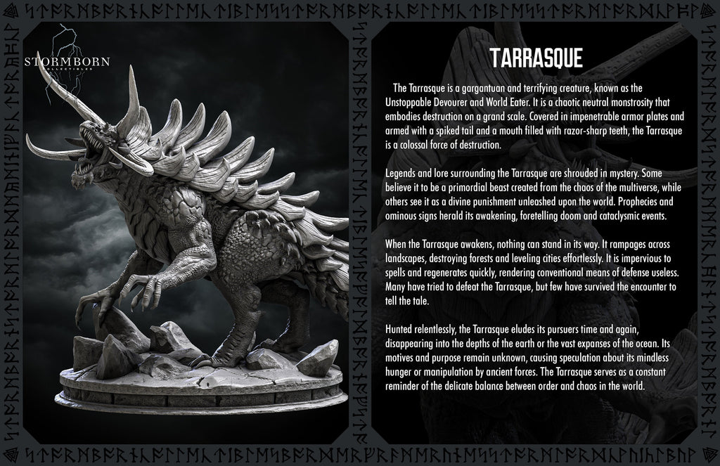 Tarrasque | Stormborn Collectibles | World Boss | RESIN | Fantasy | World Eater | RPG | Gaming Miniatures | BBEG | Boss Fight