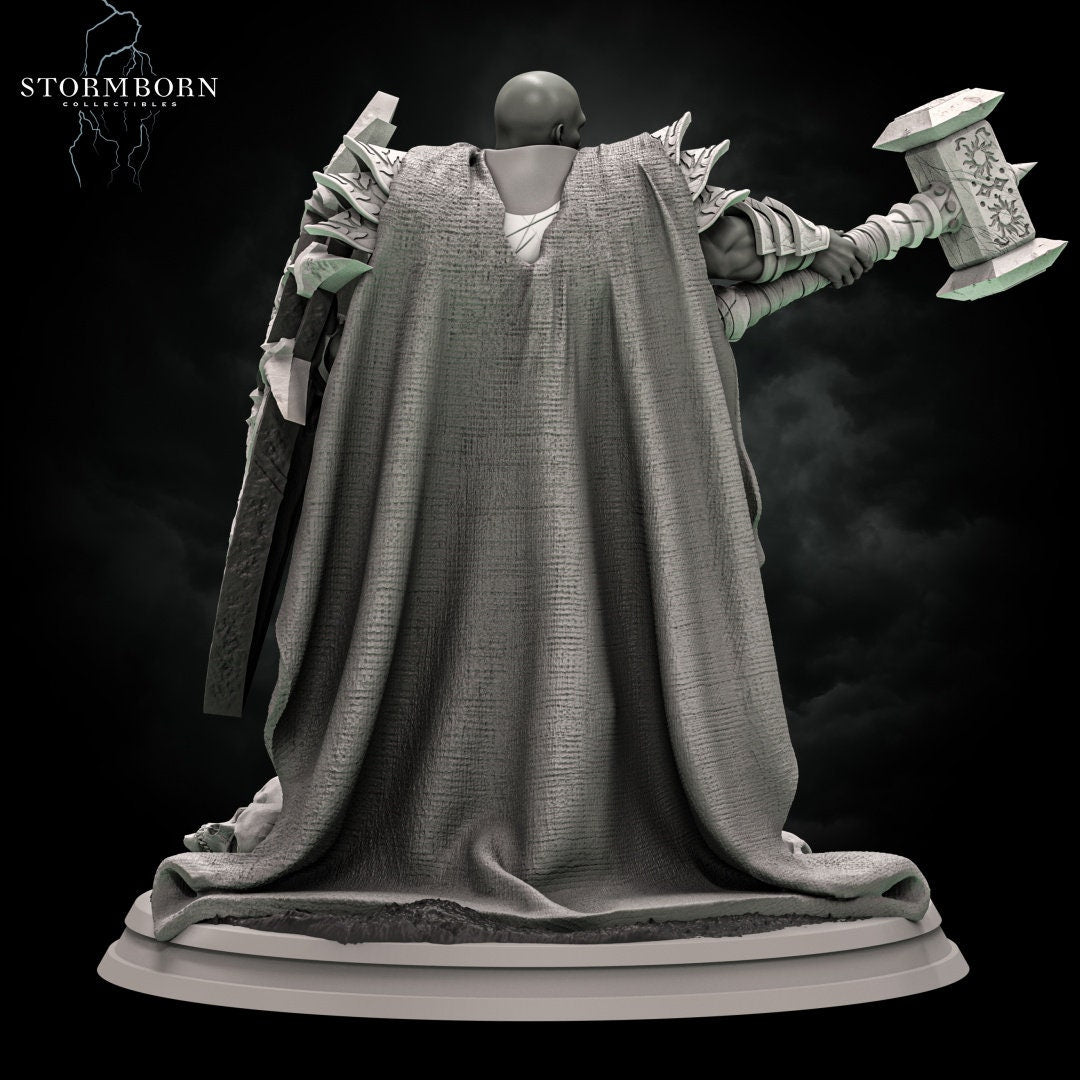 Invictus Lighthammer | Stormborn Collectibles | Paladin | RESIN | Fantasy | Fighter | RPG | Gaming Miniatures | Character Model