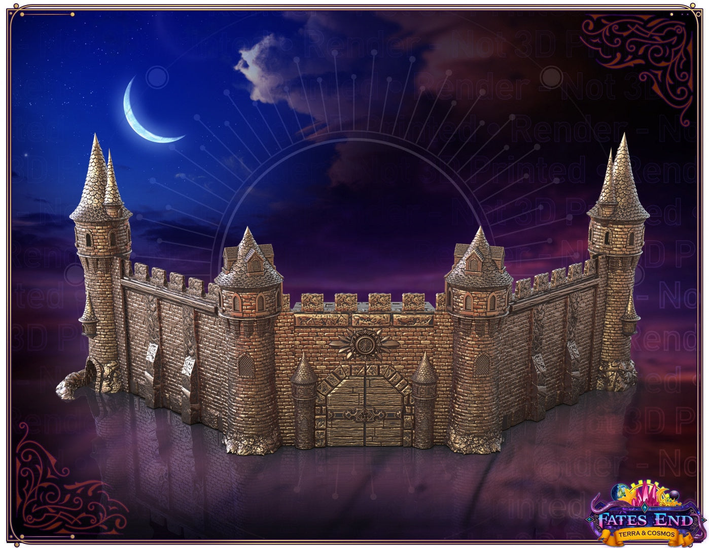 Citadel Game Master Screen Dice Tower Combo | Fates End | Fantasy | DnD | RPG | Tabletop | Roleplay Gaming Miniatures | Dungeon Master