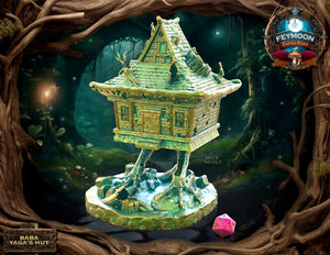 Baba Yagas Hag Hut Dice Tower | Vault/Mini | Fates End | Feymoon |  Fantasy | DnD | RPG | Tabletop | Roleplay Gaming Miniatures