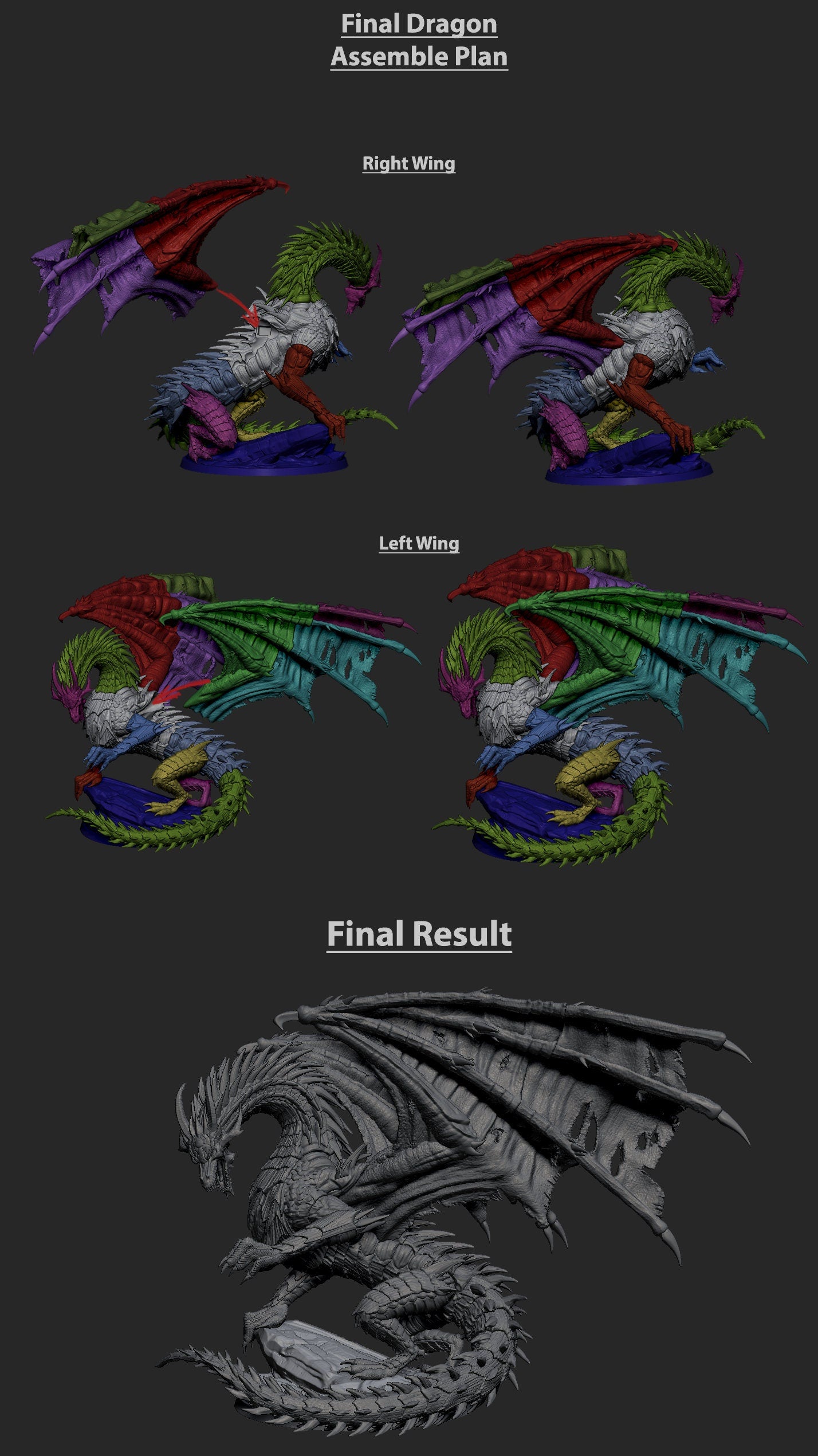 Malphoraxes, Wyrm of the Deep | Mammoth Factory | Court of the Sunless King | RESIN | Fantasy | DnD | RPG | Tabletop | Miniature | Dragon