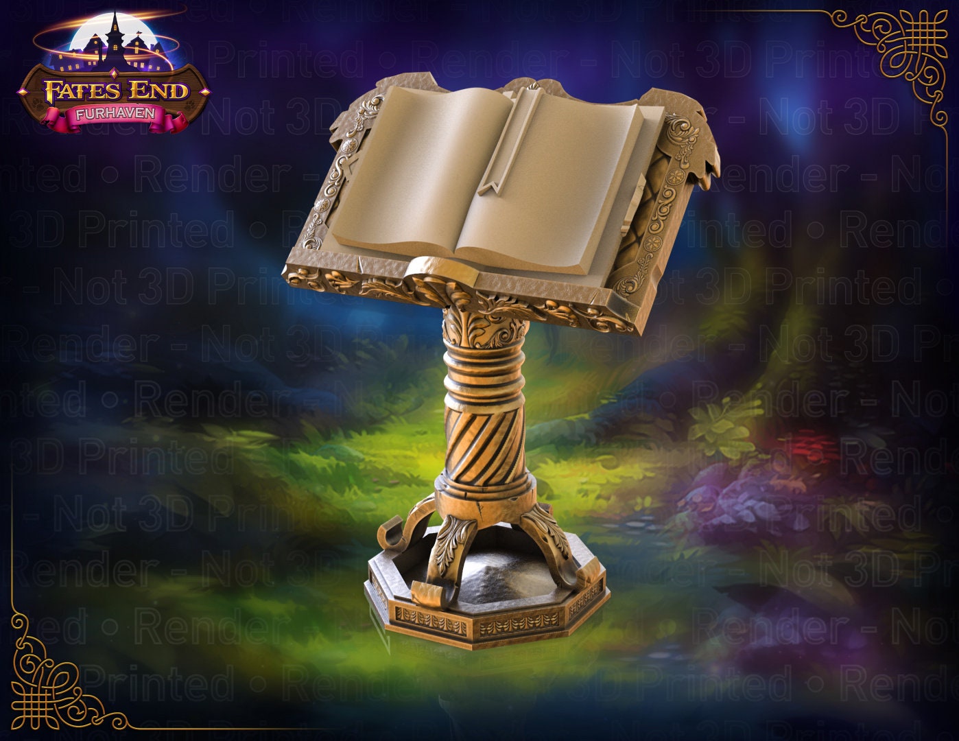 Wizard's Magic Tome Dice Tower | Fates End |  Fantasy | DnD | RPG | Tabletop | Roleplay Gaming Miniatures | Terrain