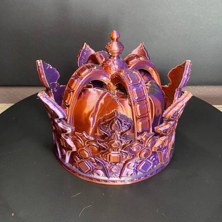 Crown Dice Vault  | Fates End | 3D Printed | Fantasy | DnD | RPG | Roleplay Gaming | Gaming Gear