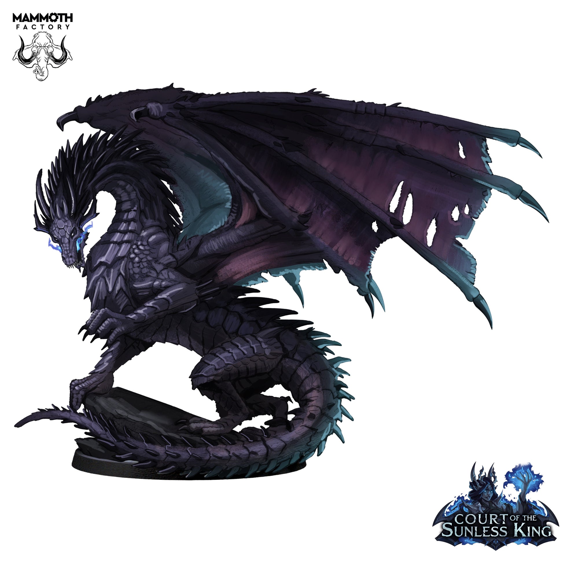 Malphoraxes, Wyrm of the Deep | Mammoth Factory | Court of the Sunless King | RESIN | Fantasy | DnD | RPG | Tabletop | Miniature | Dragon