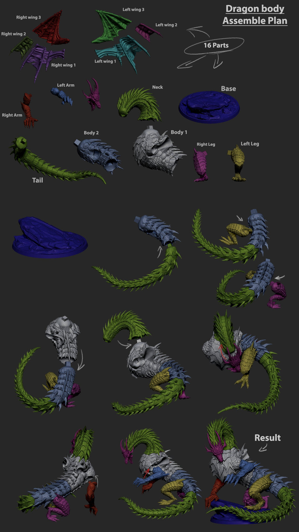 Malphoraxes, Wyrm of the Deep | Mammoth Factory | Court of the Sunless King | RESIN | Fantasy | DnD | RPG | Tabletop | Miniature | Dragon