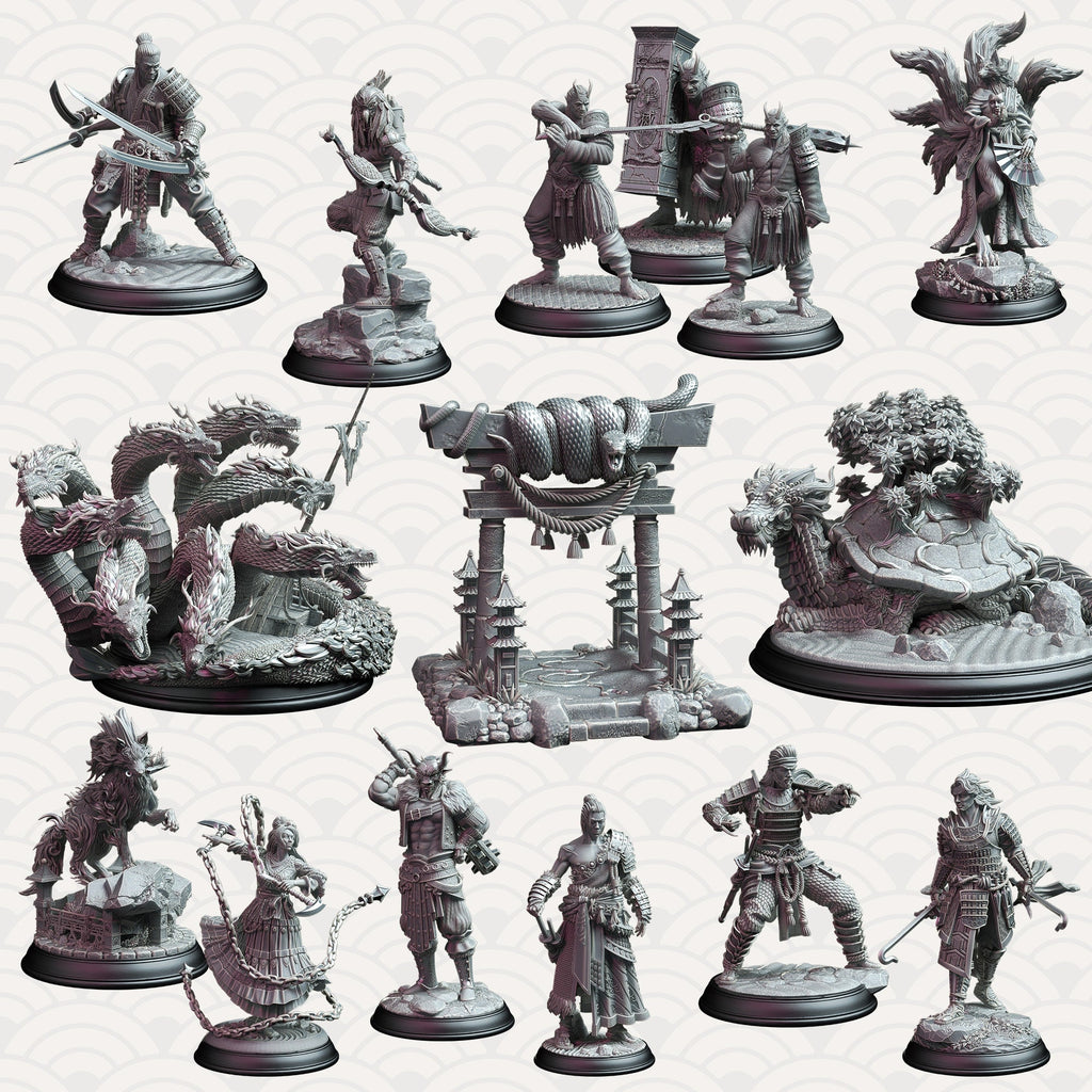 Kenshi Kitsune - Foul Mouthed Fox | DM Stash | Spirits from the East | Fantasy | DnD | RPG | Tabletop | Miniatures | Character Model