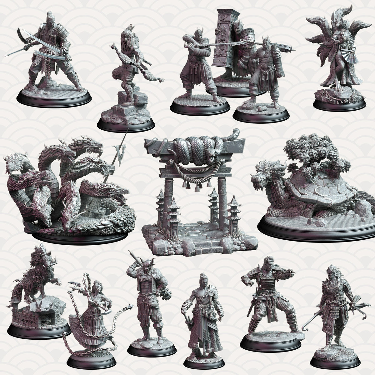 Kenshi Kitsune - Foul Mouthed Fox | DM Stash | Spirits from the East | Fantasy | DnD | RPG | Tabletop | Miniatures | Character Model