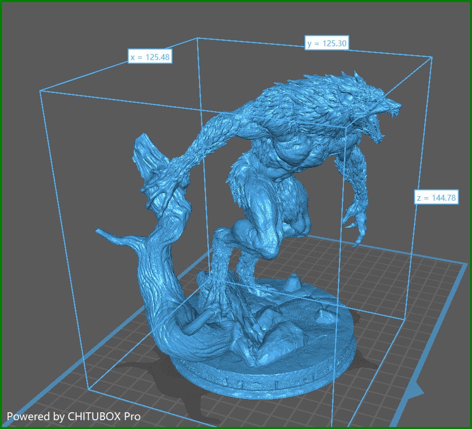 Shadowclaw | Stormborn Collectibles | BBEG | RESIN | Fantasy | Underwater | RPG | Gaming Miniatures | Werewolf | Boss Fight