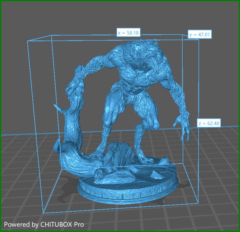 Shadowclaw | Stormborn Collectibles | BBEG | RESIN | Fantasy | Underwater | RPG | Gaming Miniatures | Werewolf | Boss Fight