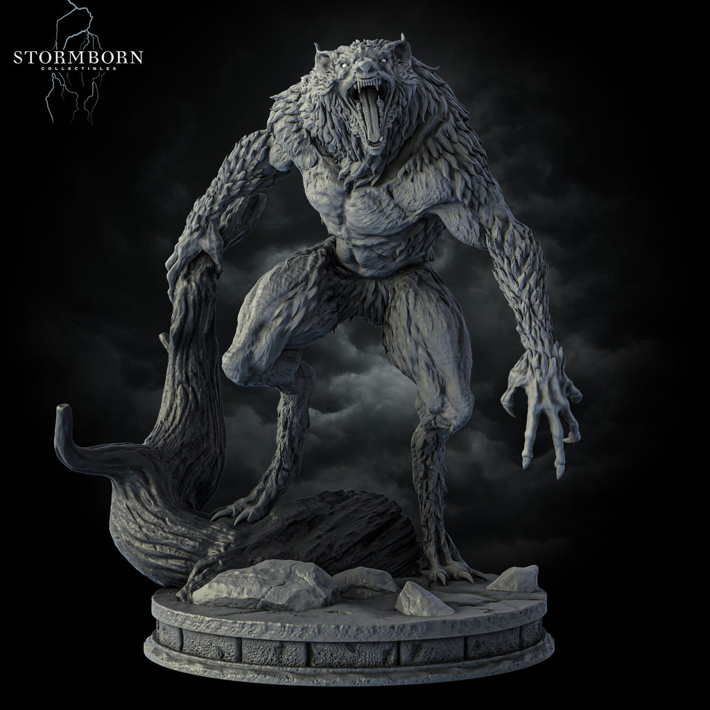 Shadowclaw | Stormborn Collectibles | BBEG | RESIN | Fantasy | Underwater | RPG | Gaming Miniatures | Werewolf | Boss Fight
