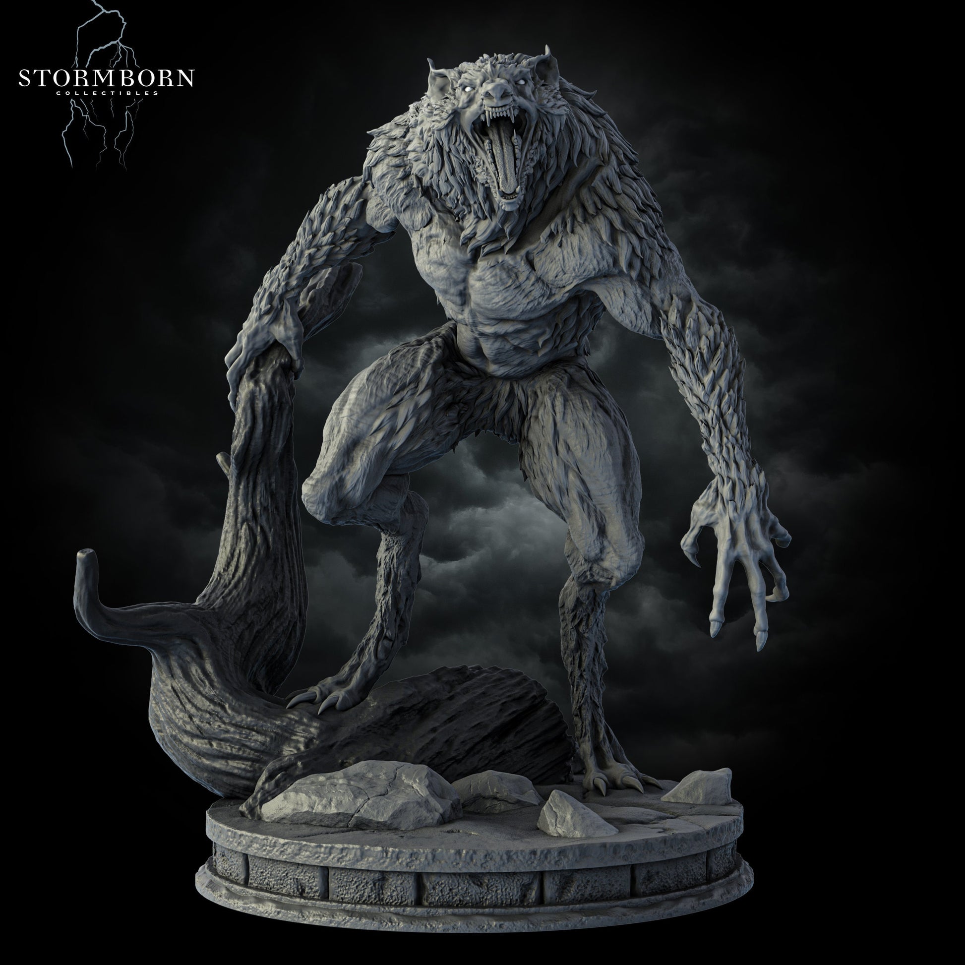 Shadowclaw | Stormborn Collectibles | BBEG | RESIN | Fantasy | Underwater | RPG | Gaming Miniatures | Werewolf | Boss Fight