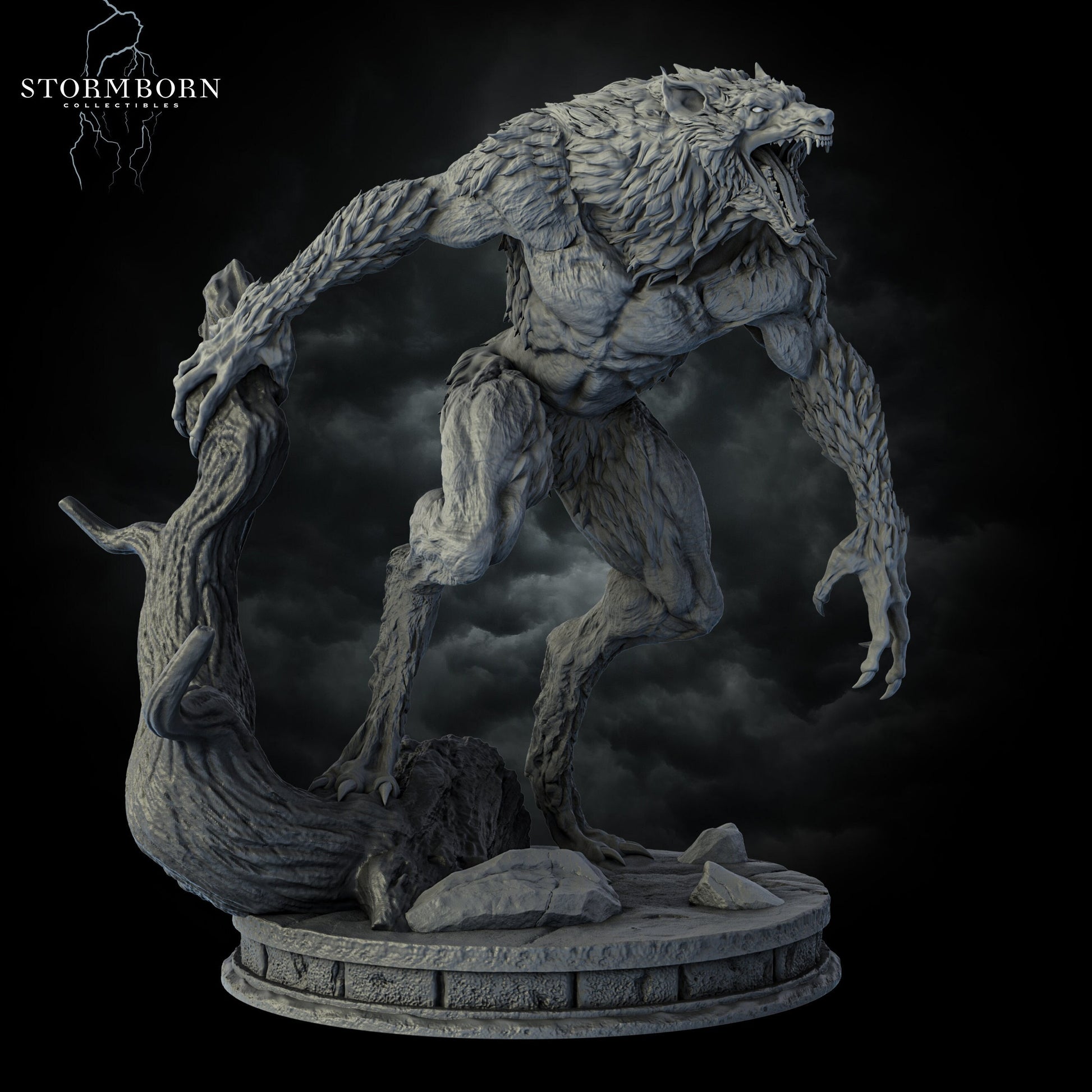 Shadowclaw | Stormborn Collectibles | BBEG | RESIN | Fantasy | Underwater | RPG | Gaming Miniatures | Werewolf | Boss Fight
