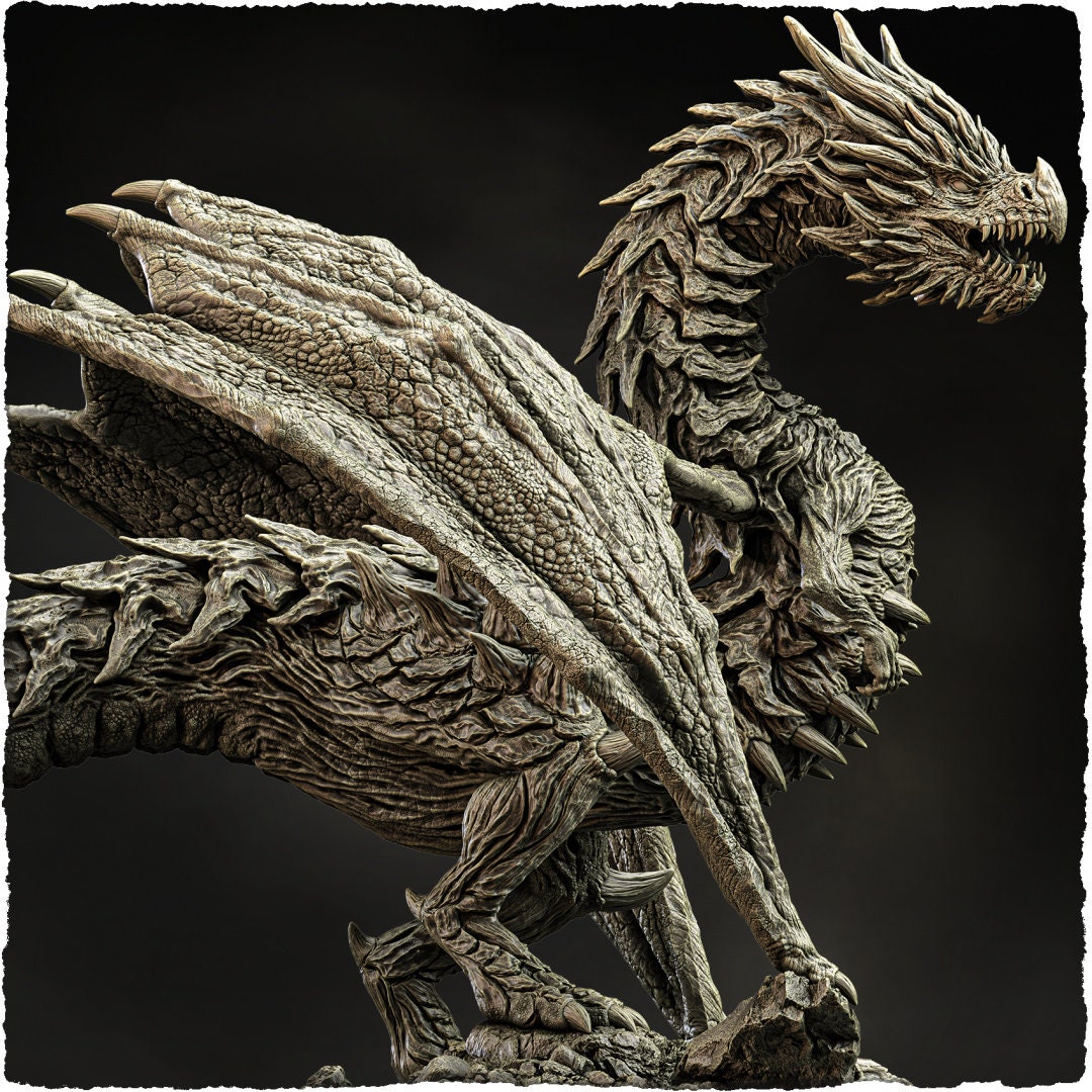 Silverspine | Evox Arts | Dragons of the World | RESIN | Fantasy| DnD | RPG| Tabletop | Gaming | BBEG | Dragon | Dragon Trophy | Dragon Head