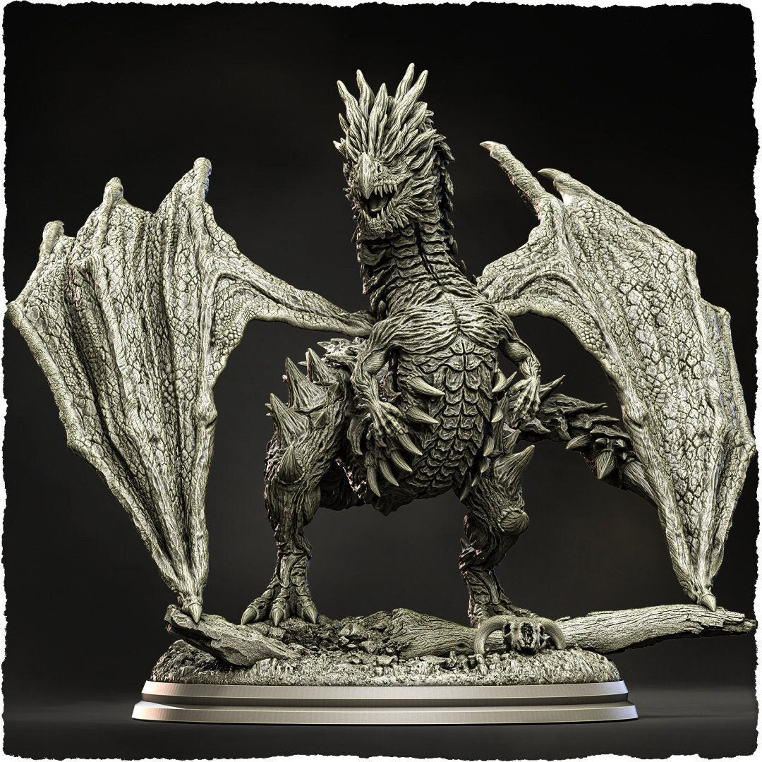 Silverspine | Evox Arts | Dragons of the World | RESIN | Fantasy| DnD | RPG| Tabletop | Gaming | BBEG | Dragon | Dragon Trophy | Dragon Head