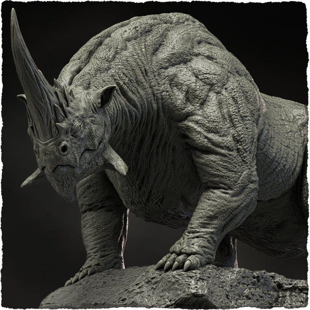 Rhinovarix | Evox Arts | Dragons of the World | RESIN | Fantasy| DnD | RPG| Tabletop | Gaming | BBEG | Dragon | Dragon Trophy | Dragon Head
