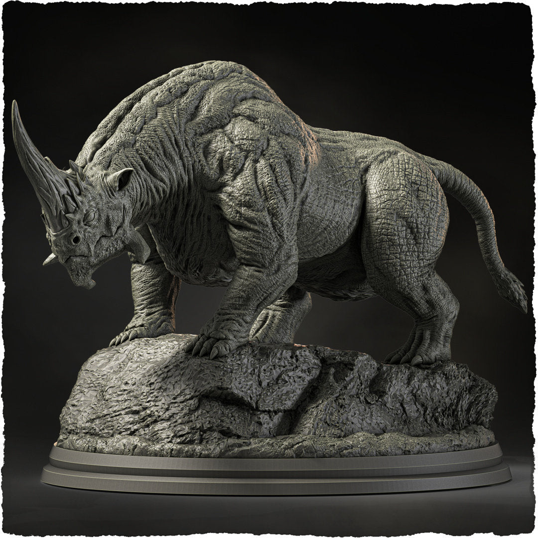 Rhinovarix | Evox Arts | Dragons of the World | RESIN | Fantasy| DnD | RPG| Tabletop | Gaming | BBEG | Dragon | Dragon Trophy | Dragon Head