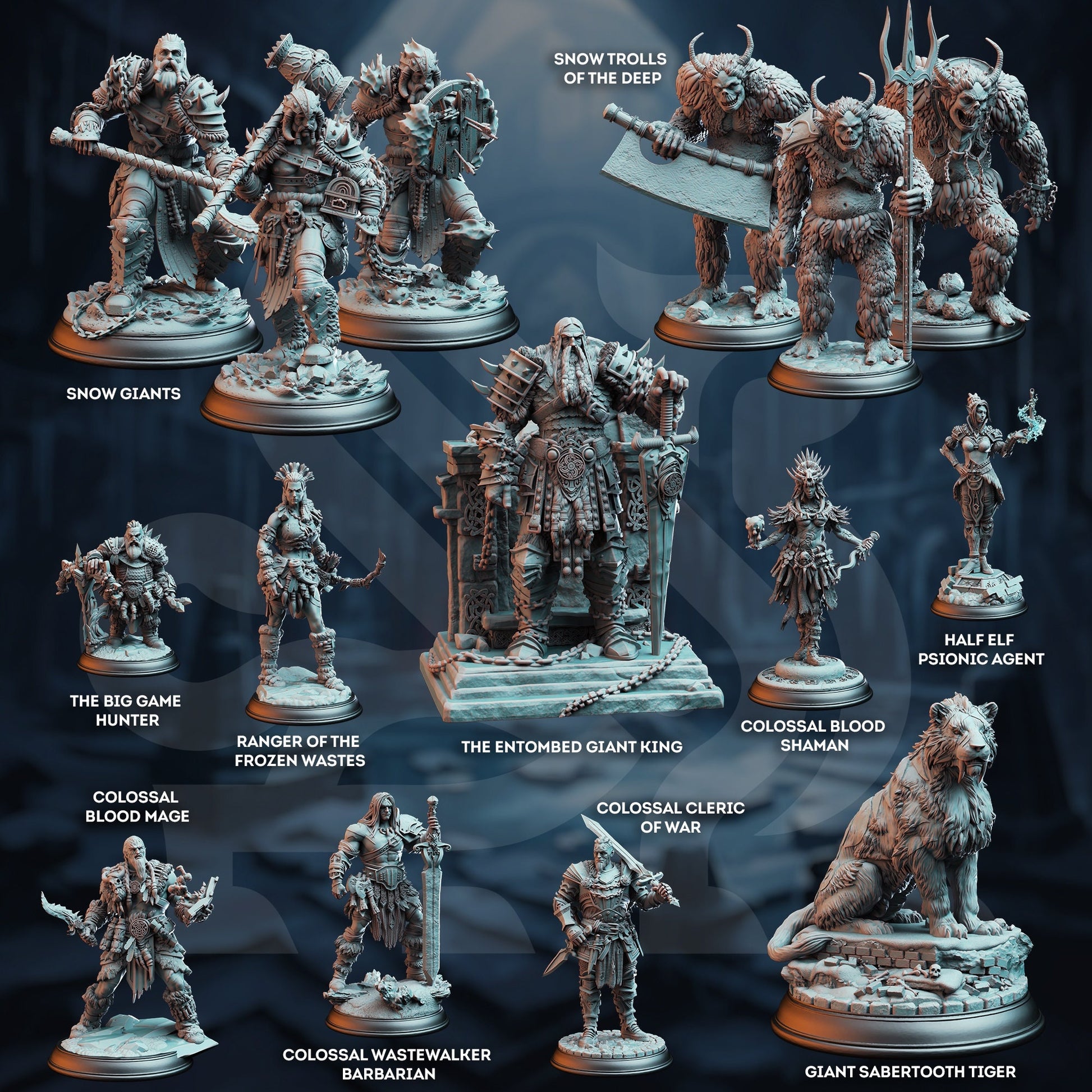 Vurimandi - The Entombed Giant King | DM Stash | Colossal Threat | RESIN | Fantasy | DnD | RPG | Tabletop | Miniatures | Monster | Bbeg